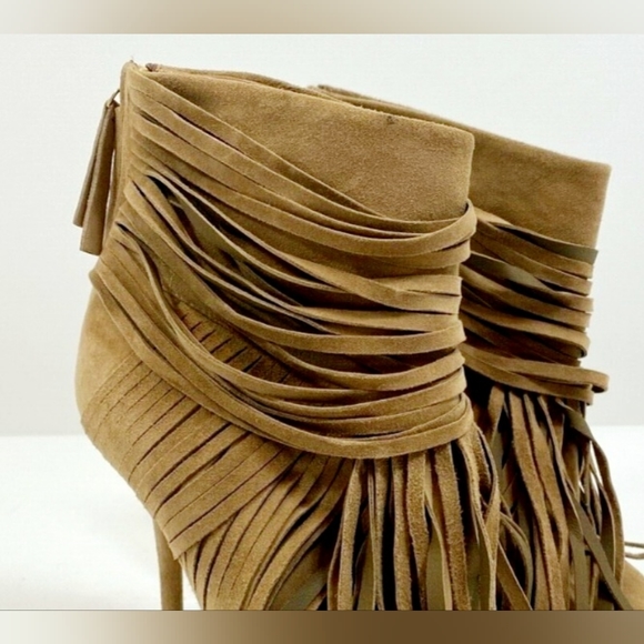 Gucci Ankle Boots with Fringe Size 7.5 - Picture 3 of 16